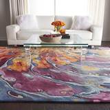 Lifestyle image of rug in furnished living space