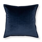 Velvet Feather Filled Deco Cushion 55 x 55 cm, Dress Blue