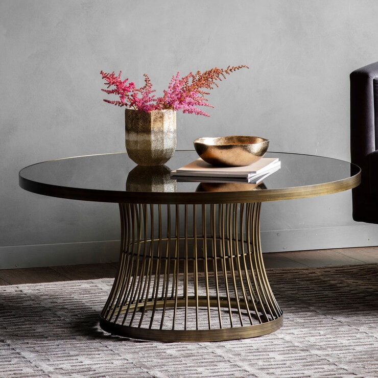 Gallery Chester Glass Top Coffee Table Bronze Costco Uk Gallery Chester Glass Top Coffee Table, Round Wood Glass Top Coffee Table