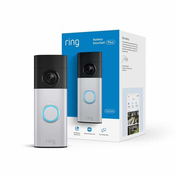 Ring Video Doorbell Plus (2nd Gen) with Chime (3rd Gen) and Additional Quick Release Battery Ring Video Doorbell Plus (2nd Gen) with Chime (3rd Gen) and Additional Quick Release Battery