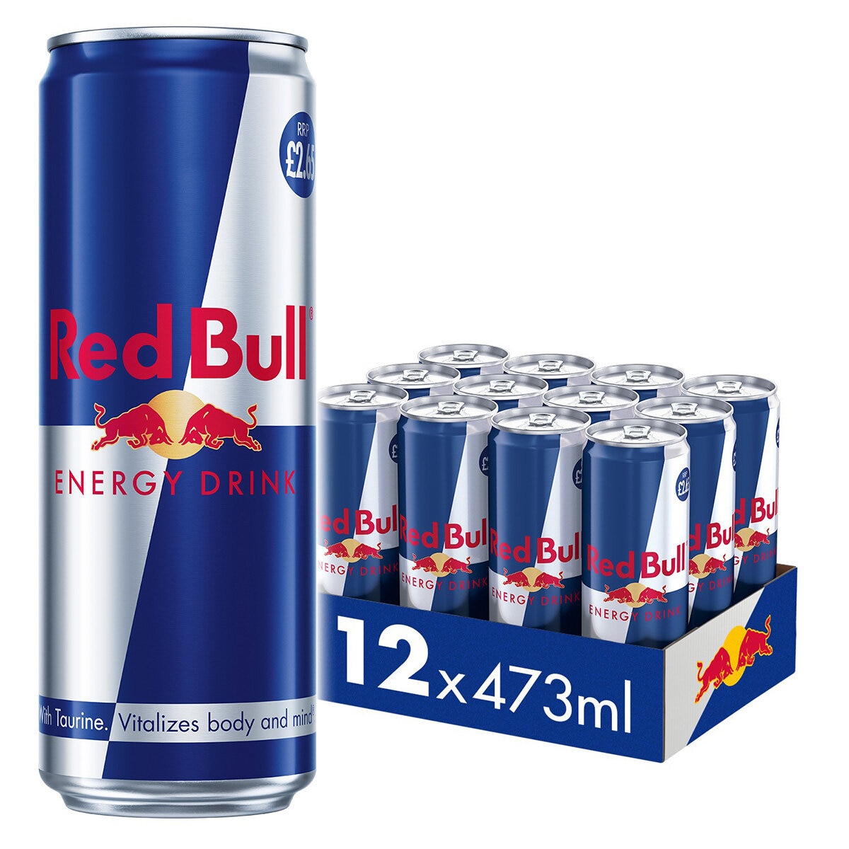 Red Bull Energy Drinks PMP £2.65, 12 x 473ml