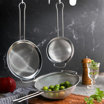 MIU Stainless Steel Mesh Strainer, 3 Piece Set