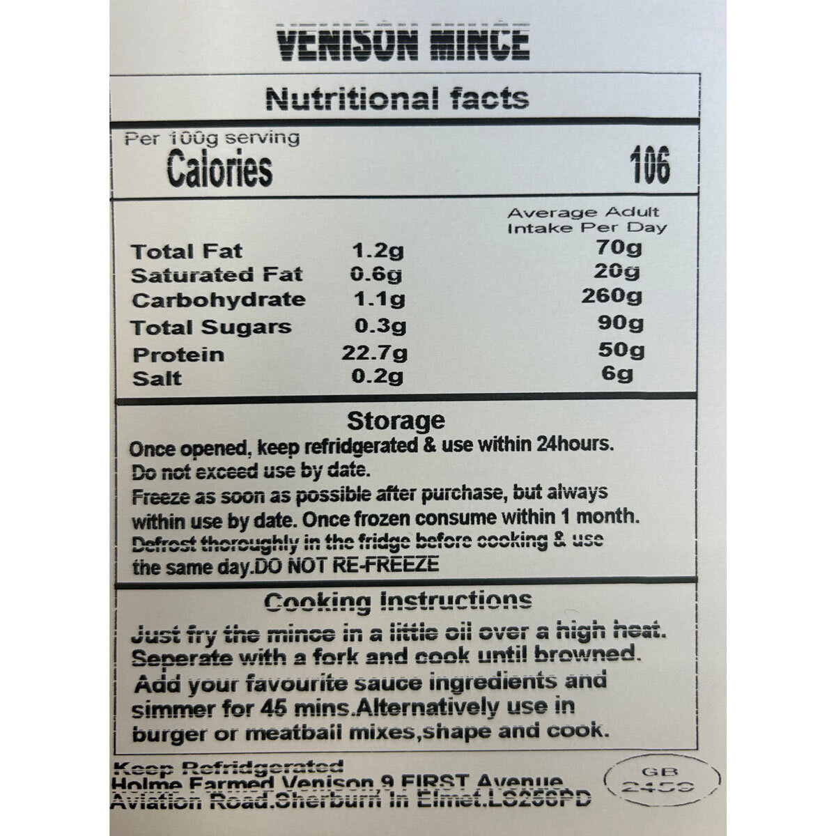 Nutritional Information