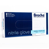 Broche Nitrile Gloves - Large, 100 Pack Top View