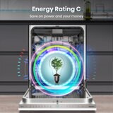 Hisense HV693C60UK Fully Integrated Dishwasher, C Rated in White