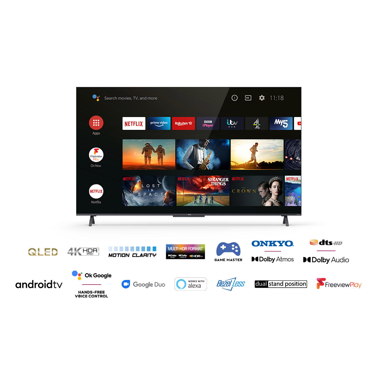 TCL 43C720K 43 Inch QLED 4K Ultra HD Smart Android TV