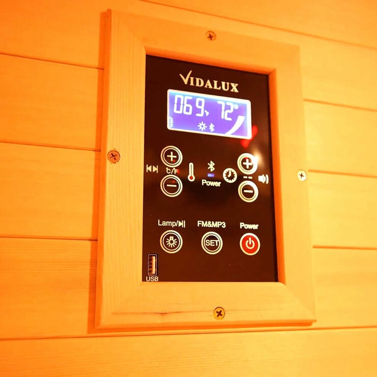 Vidalux Platinum 2 Person Infrared Indoor Sauna
