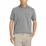 Chaps Men's Birdseye Pique Polo Shirt in Black