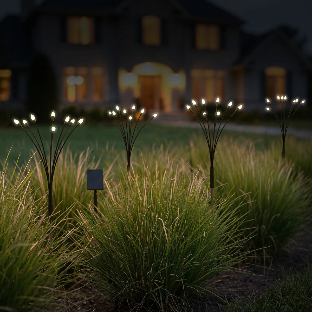 Fresh Source 8 Stem Solar Firefly Lights 4 Pack Fresh Source 8 Stem Solar Firefly Lights 4 Pack