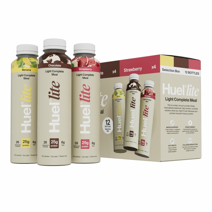 Huel Lite Complete Meal Drink Mixed Box, 12 x 500ml Huel Lite Complete Meal Drink Mixed Box, 12 x 500ml
