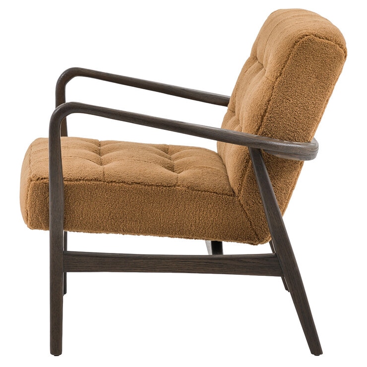 Gallery Humber Orange Faux Sheepskin Armchair Gallery Humber Orange Faux Sheepskin Armchair