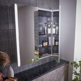 Tavistock Deco 2 Door Mirrored Bathroom Cabinet 800 x 650mm