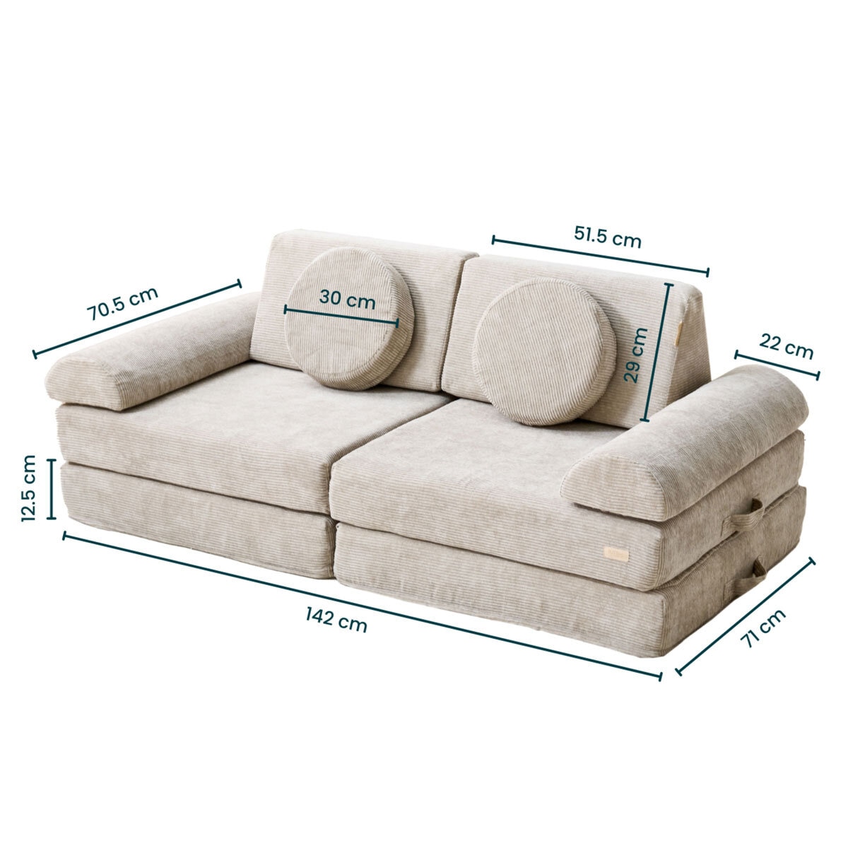Tutti Bambini Playrama Montessori Play Sofa in Beige