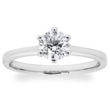 0.70ct Round Brilliant Cut Diamond Solitaire Ring, Platinum