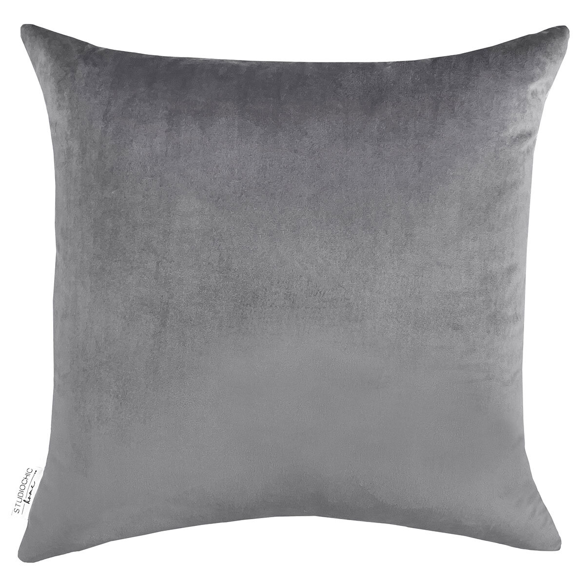 Darby Decorative Chenille Cushion in Grey, 50 x 50 cm