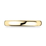 3.0mm Basic Court Wedding band. 18ct Yellow Gold