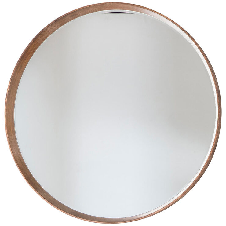 Gallery Keynes oak round mirror Gallery Keynes oak round mirror