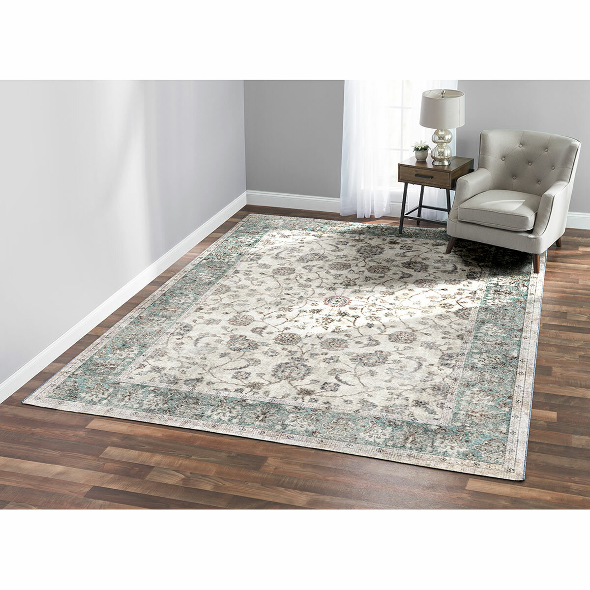 Korhani Washable Area Rug in 3 Designs, 240 x 300 cm Korhani Washable Area Rug in 3 Designs, 240 x 300 cm