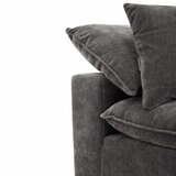 Aiden & Ivy Sereen Dark Grey Fabric Corner Chair