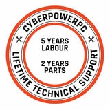 CyberPower PC, Lifetime Technical Support, 5 Years Labour, 2 Years Part CyberPower PC, Lifetime Technical Support, 5 Years Labour, 2 Years Part