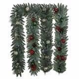 9 ft Pre-lit Christmas Artificial Garland With Twinkling LED Lights