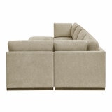 Henredon Murphy Taupe 6 Piece Modular Fabric Sofa