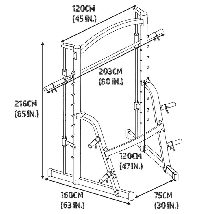 Marcy SM1000 Smith Machine and Bench with 150kg Olympic Weight Set