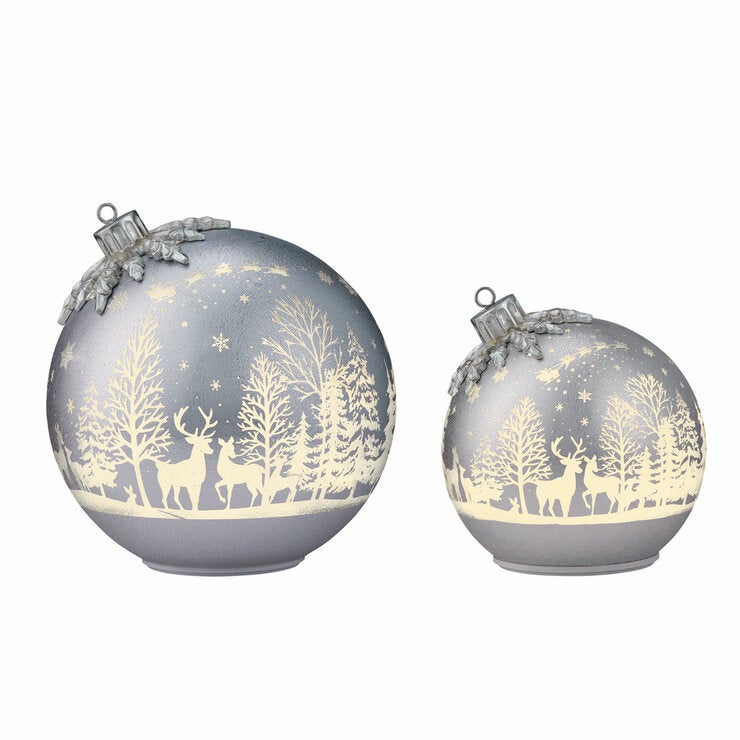 Glass Rotating Balls Assortment- Set of 2 Glass Rotating Balls Assortment- Set of 2