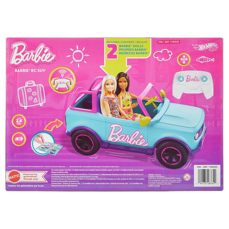 Barbie SUV with 2 Dolls Box Image