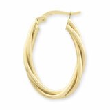 14ct Yellow Gold Twist Stud Earrings