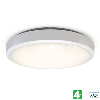 4lite WiZ Connected LED IP54 Ceiling Light in White 