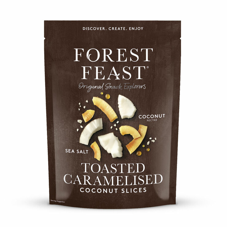 Forest Feast Toasted Caramelised Coconut Slices 600g Forest Feast Toasted Caramelised Coconut Slices 600g