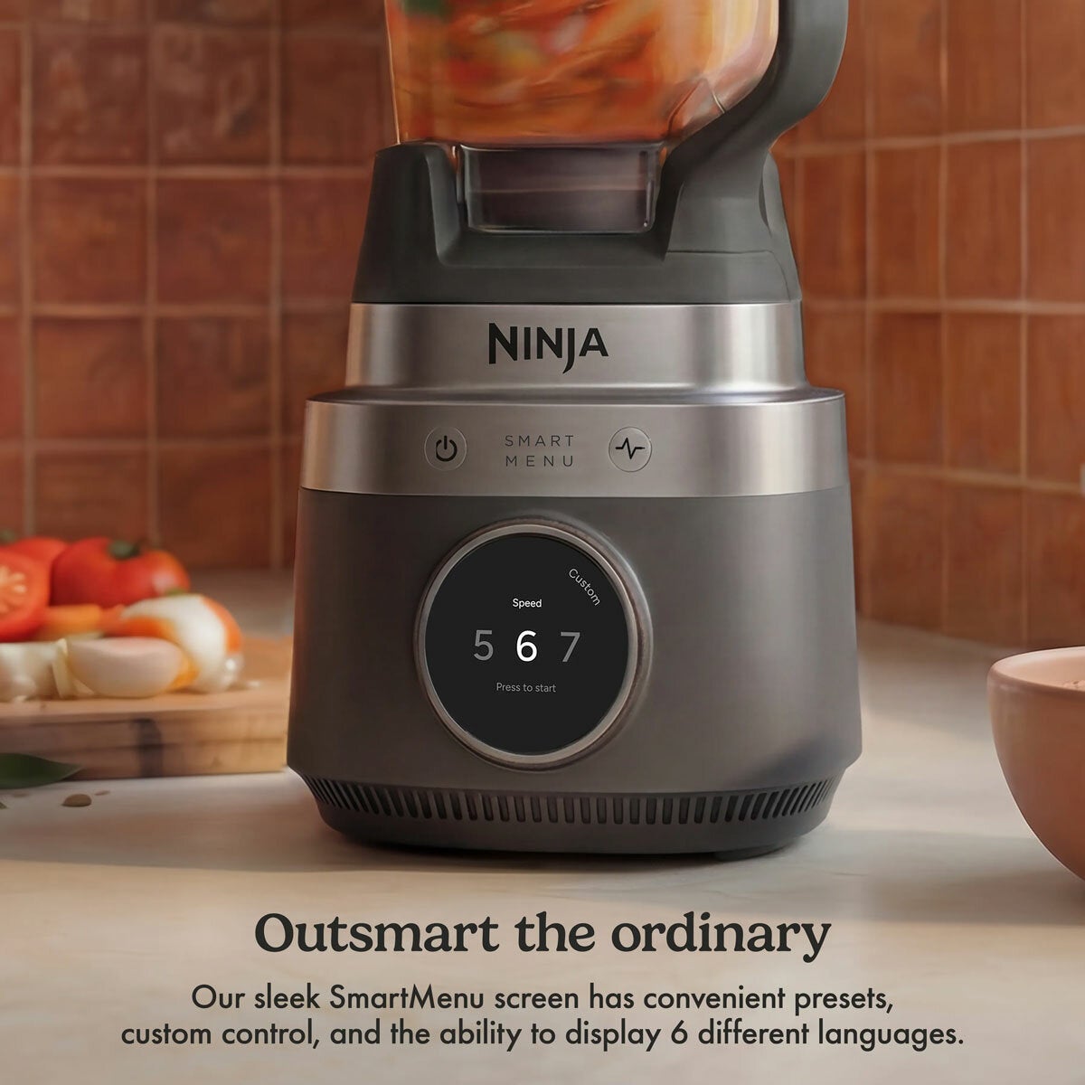 Lifestyle image showing SmartMenu screen