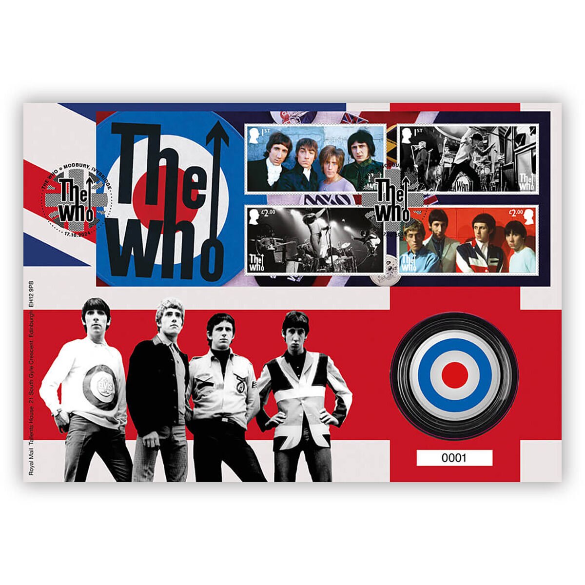 Royal Mail® The Who Medal Cover Mod Icons