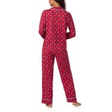 DKNY Notch Collar Pyjama Set in Red Print