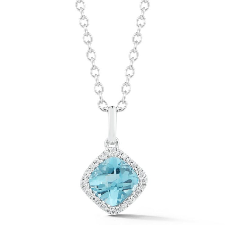 Cushion Cut Topaz And 0 08ctw Diamond Pendant 18ct White Gold Costco Uk - White Gold Pendant Costco Cushion Cut Topaz And 0 08ctw Diamond Pendant 18ct White Gold Costco Uk - White Gold Pendant Costco