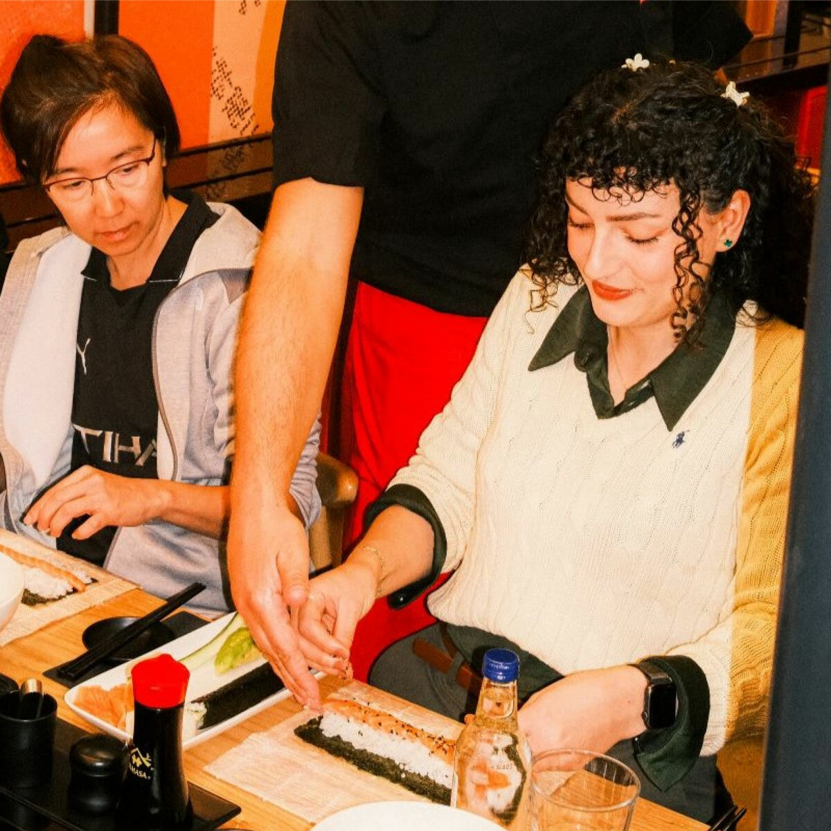 Virgin Experience Days Sushi Making Class with Prosecco or Beer for Two at YO! Sushi School