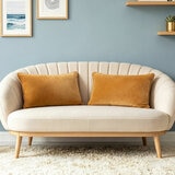 Sutton Place Collection Gold Velvet Cushion 2 Pack, 35 x 55 cm