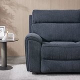 Atlanta Grey Cord Fabric Power Reclining Large 2 Seater Sofa
