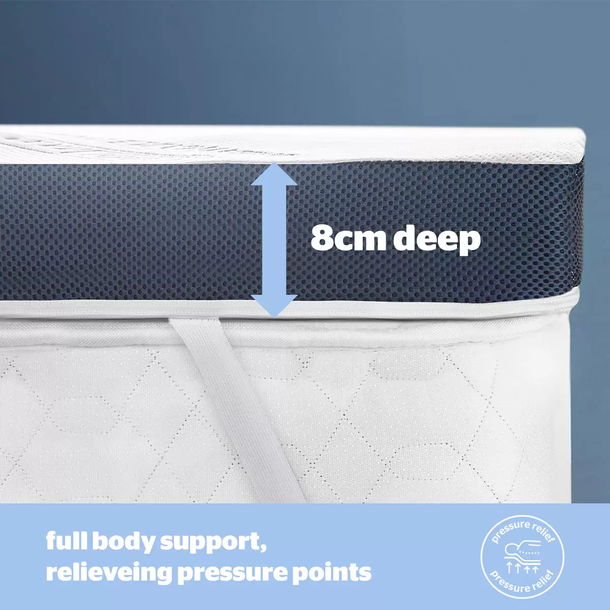 Mattress Topper Cool Touch Memory Foam Silentnight Wellbeing 3 Sizes