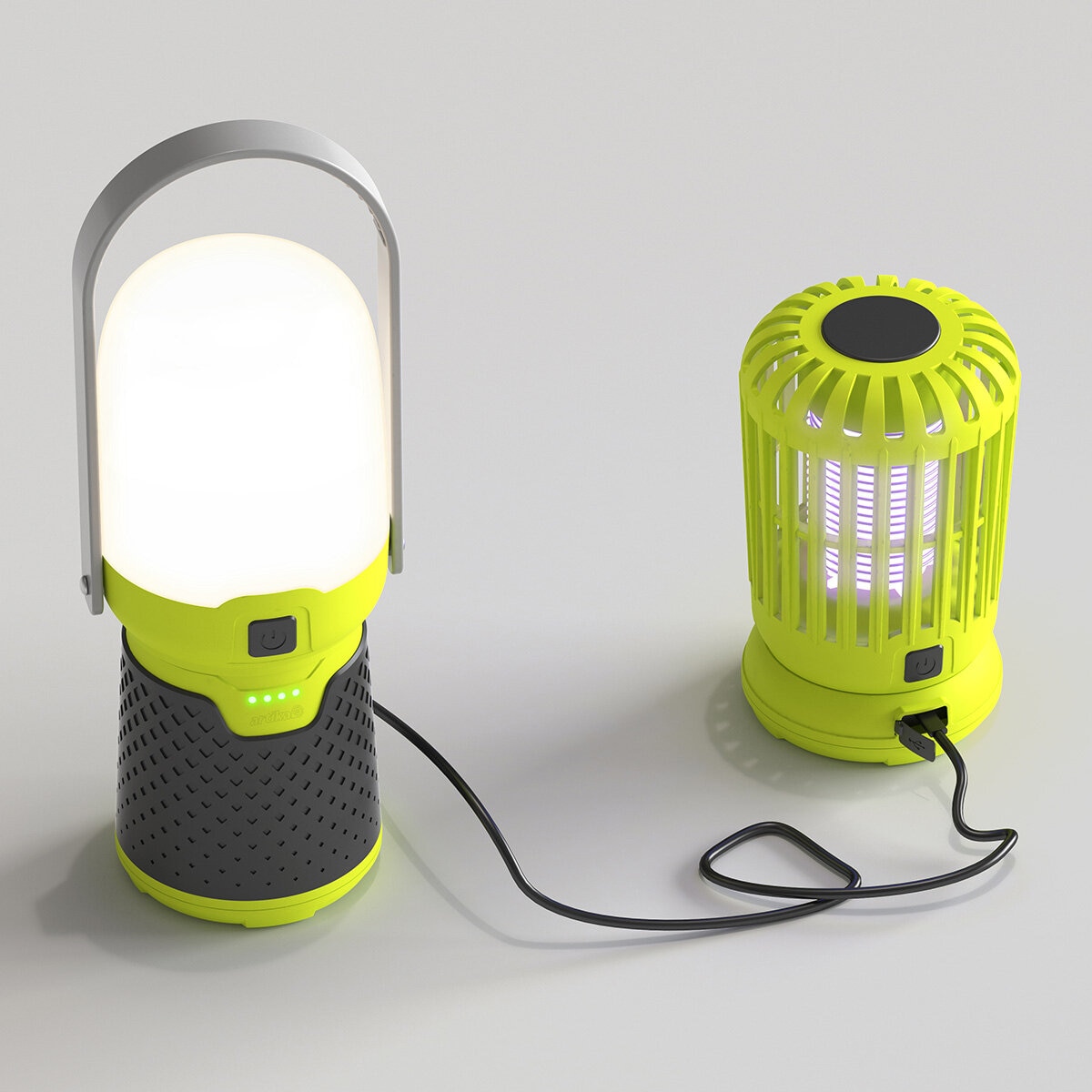 Studio image showing the dual-power stand Studio image showing the dual-power stand