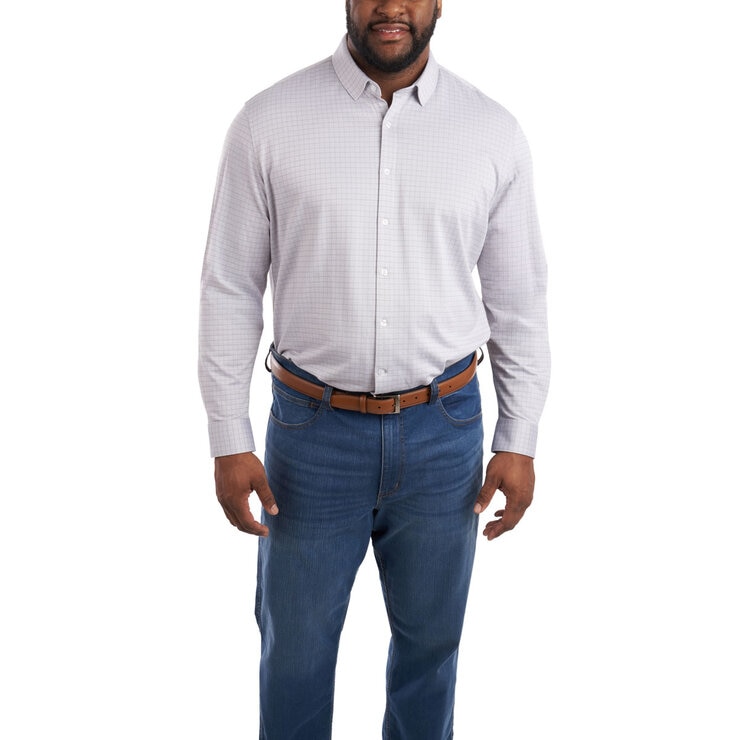 Kirkland Signature Men's Knit Dress Shirt