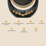 Lifestyle image of Dreo Whole Room Heater and Circulator showing functions