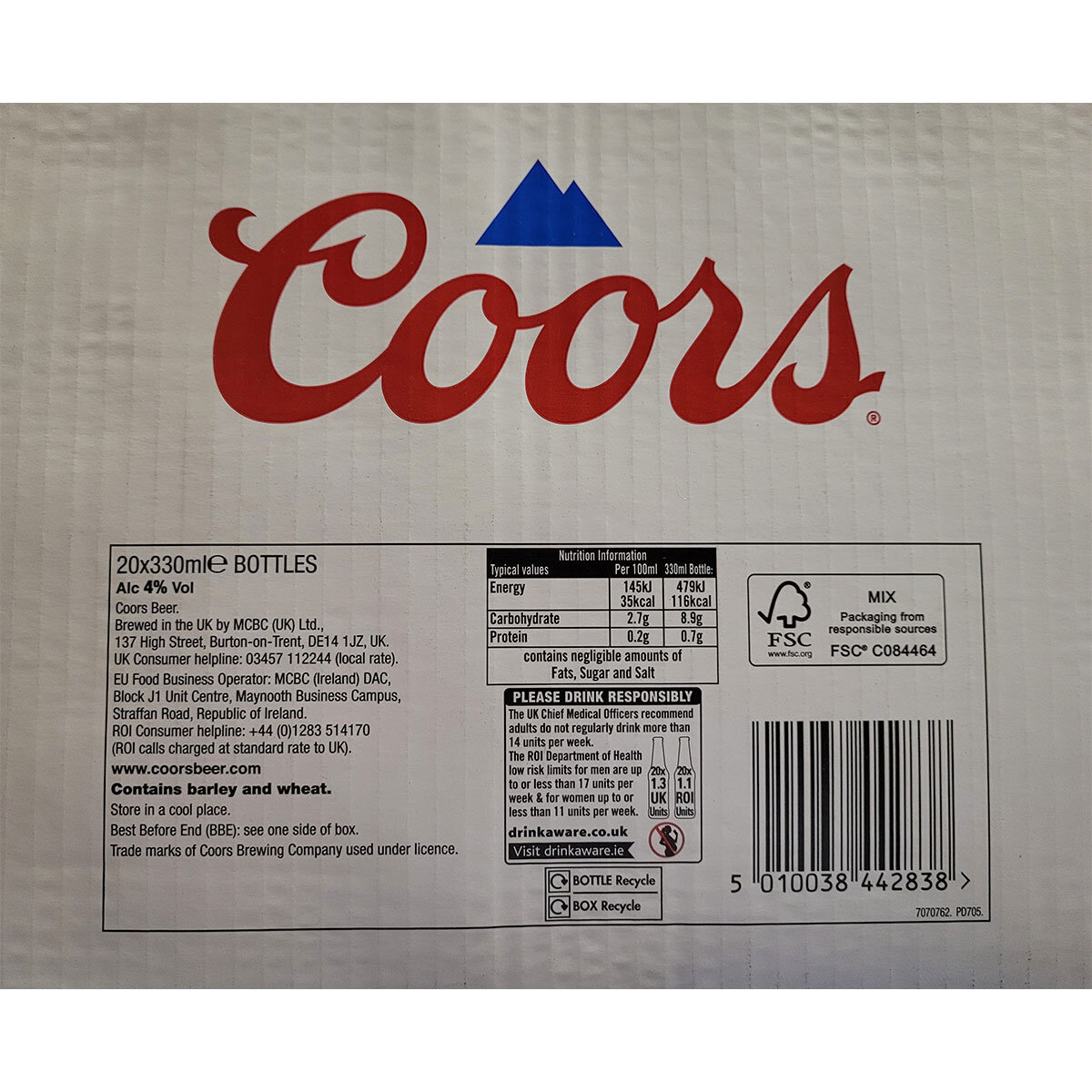 Coors, 20 x 330ml