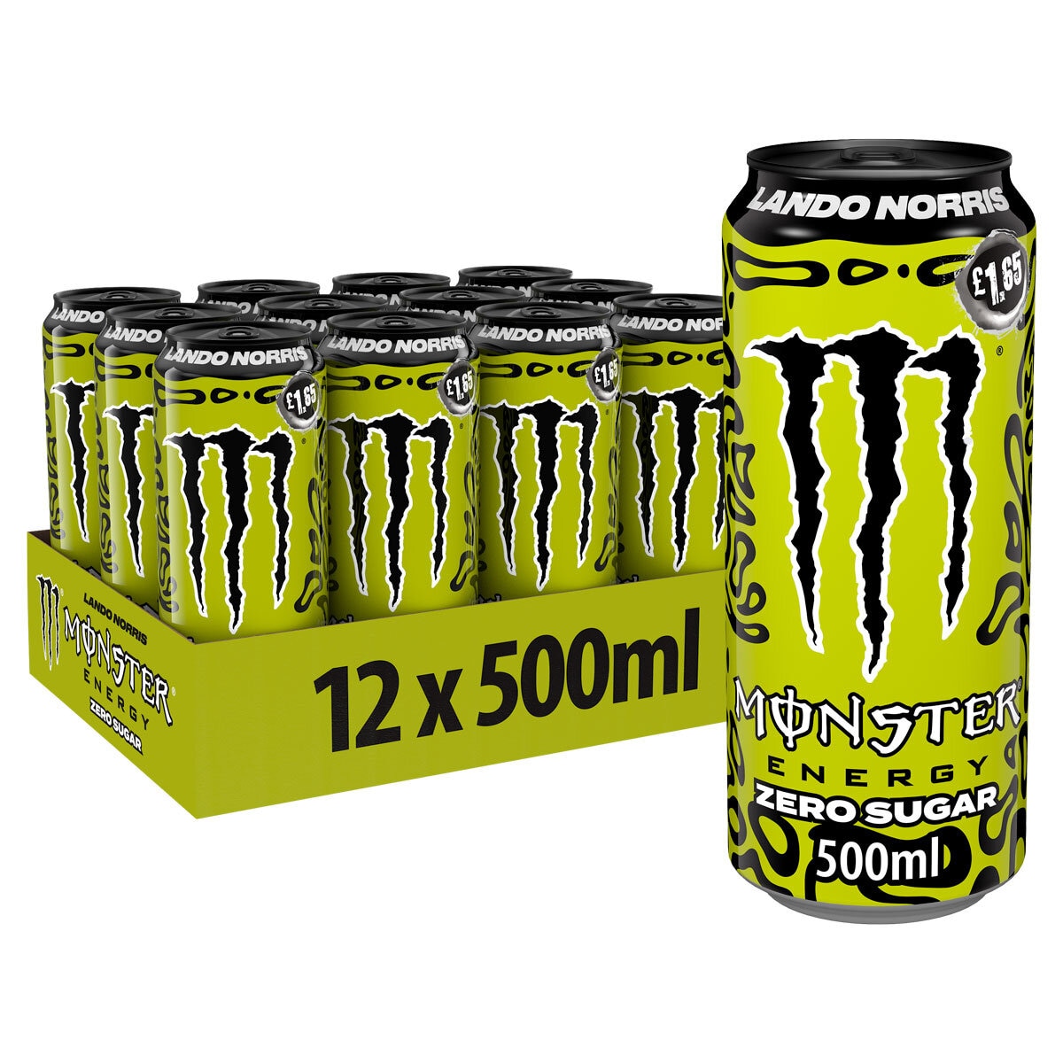 Monster Lando Norris Zero Sugar PMP £1.65, 12 x 500ml