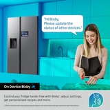 Samsung Bespoke RS80F66KBFEU Side by Side Fridge Freezer, B Rated in Black Samsung Bespoke RS80F66KBFEU Side by Side Fridge Freezer, B Rated in Black