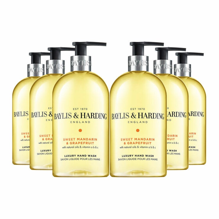 Baylis & Harding Hand Wash, 6 x 500ml in 2 Options Baylis & Harding Hand Wash, 6 x 500ml in 2 Options