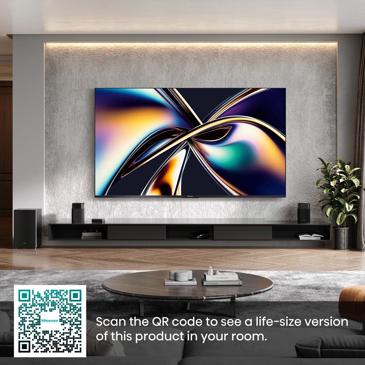 Buy Hisense 65U8NQTUK 65 Inch Mini-LED 4K Ultra HD Smart TV at Costco.co.uk