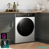 Hisense KitchenFit 5i Series WF5I9043BWFS, 9kg Washing Machine, A Rated in White