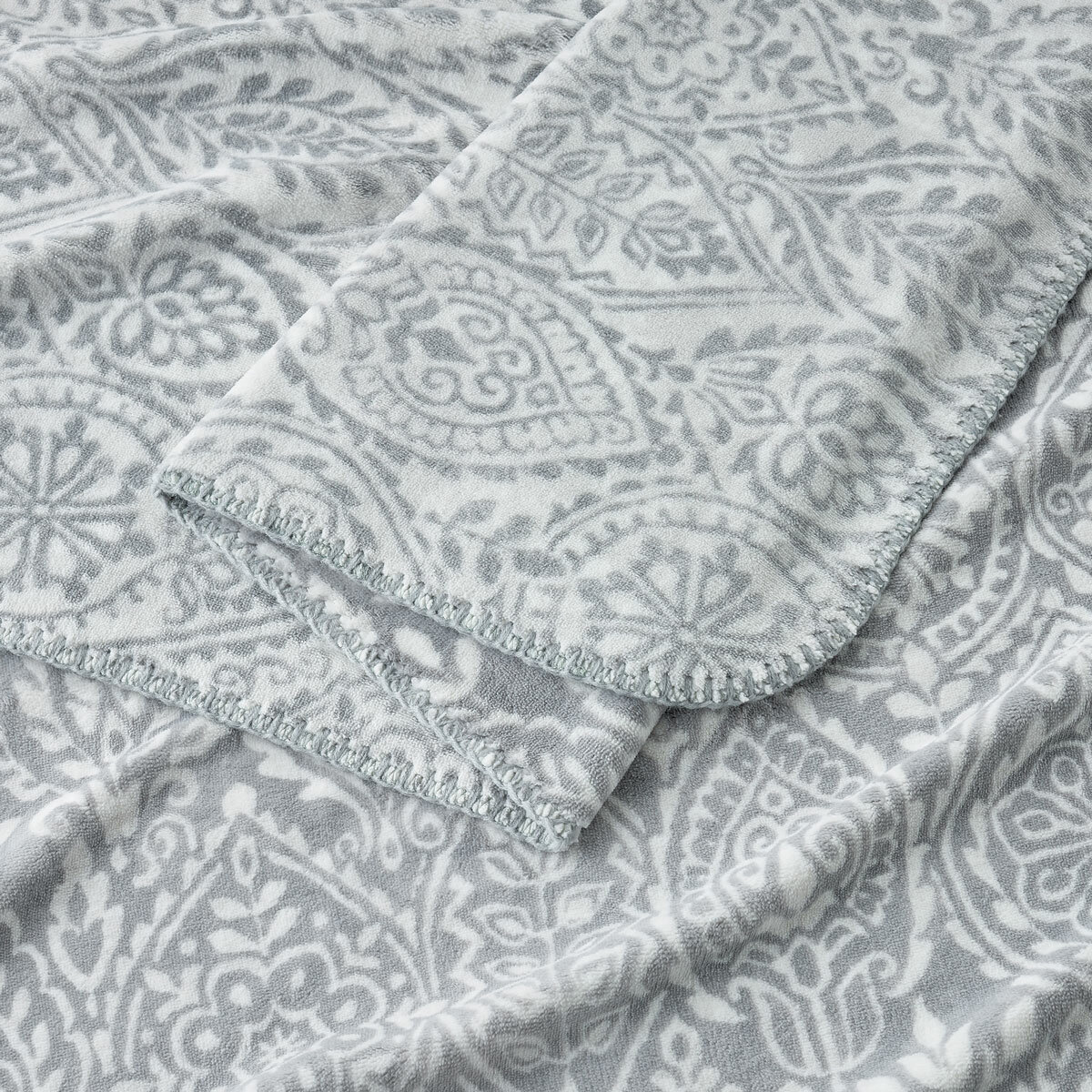 Casual Living Reversible Grey Plush Throw, 127 x 177 cm Casual Living Reversible Grey Plush Throw, 127 x 177 cm